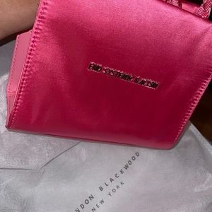 Brandon Blackwood Hot Pink “End Systemic Racism” Mini bag